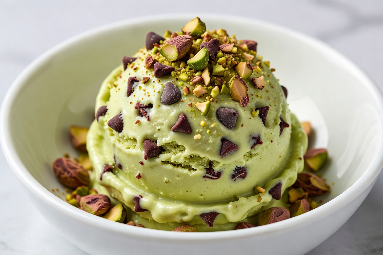 Pistachio & Chocolate Ice Cream